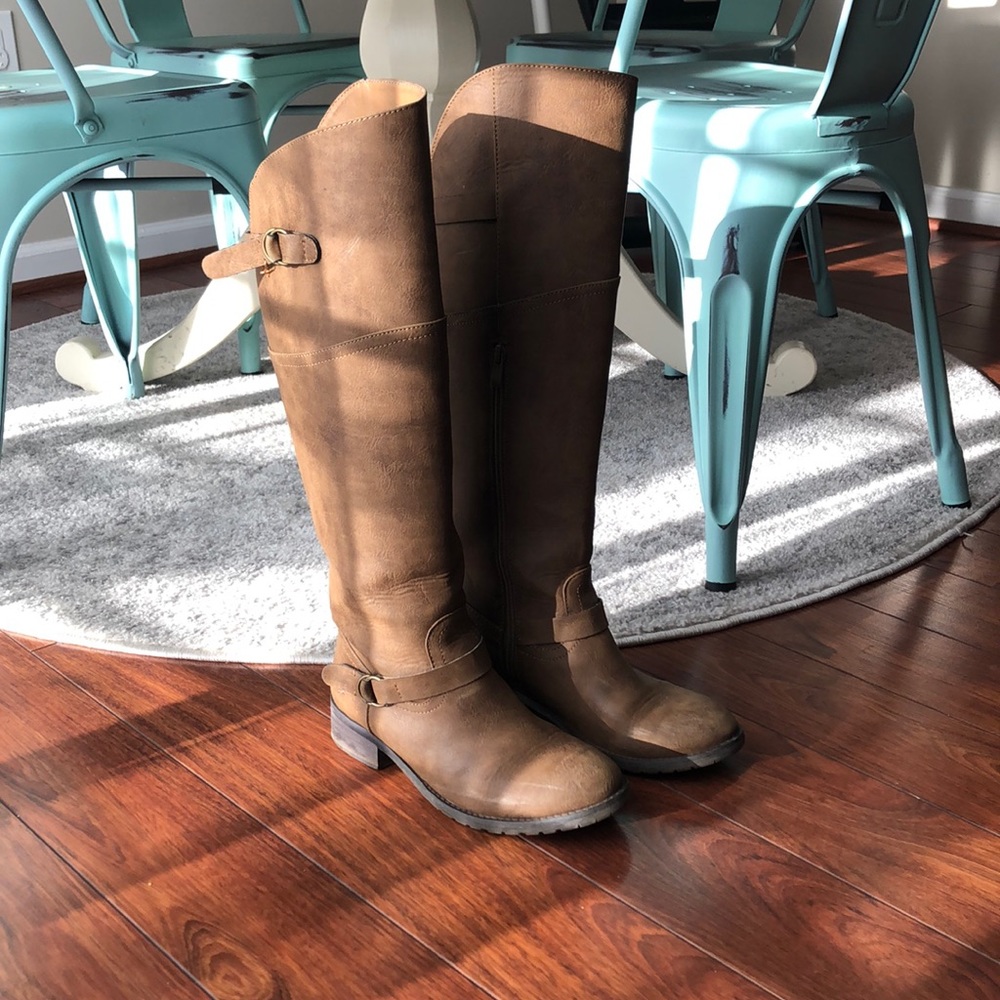 Cute brown riding boots